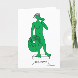 Alligator, die Statue von? Grußkarte Feiertagskarte