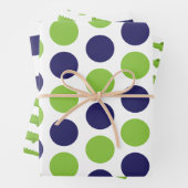 Alligator Dots Rugby Stripes Geschenkblätter Geschenkpapier Set (Beispiel)