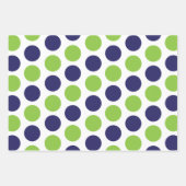 Alligator Dots Rugby Stripes Geschenkblätter Geschenkpapier Set (Vorderseite)