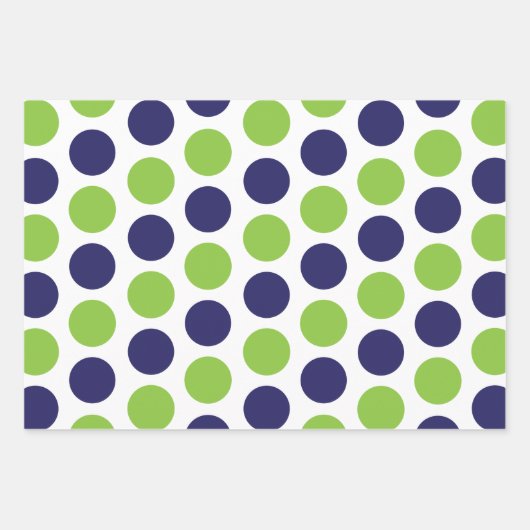 Alligator Dots Rugby Stripes Geschenkblätter Geschenkpapier Set (Vorderseite)