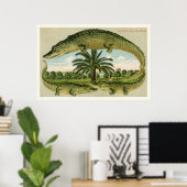 Alligator Druck 1 Poster (Heimbüro)