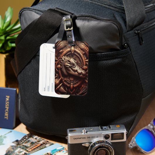 Alligator-Embrace Gepäckanhänger (Vorderseite & Rückseite)