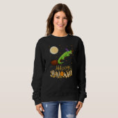 Alligator-Fahrt Hexe Schrotflinte Alligator Hallow Sweatshirt (Vorne ganz)