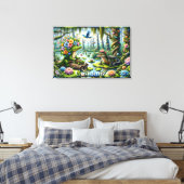 Alligator Fantasy Sumamp Thunder_Cove Leinwanddruck (Insitu (Schlafzimmer))