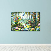 Alligator Fantasy Sumamp Thunder_Cove Leinwanddruck (Insitu (Holzboden))