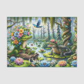 Alligator Fantasy Sumamp Thunder_Cove Seidenpapier (Vorderseite)