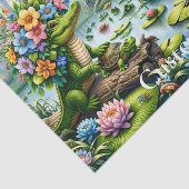 Alligator Fantasy Sumamp Thunder_Cove Seidenpapier (Ausschnitt)