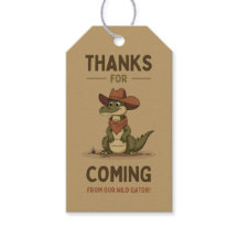Alligator Favor Gift Tag - Salty Bark Club