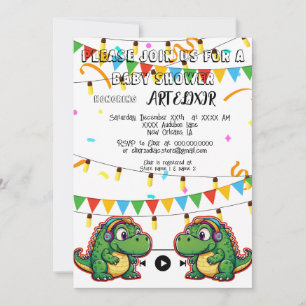 Alligator Festivals Musik Lover Print Einladung
