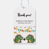 Alligator Festive Colorful Music Baby Dusche Geschenkanhänger (Vorderseite)