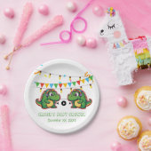 Alligator Festive Colorful Music Baby Dusche Pappteller (Party)