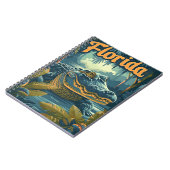 Alligator Florida Everglades Notizblock (Linke Seite)