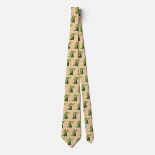 Alligator Funny Neck Tie Krawatte (Vorderseite)