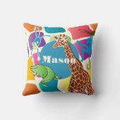 Alligator für den niedlichen Jungen, Personalisier Kissen (Rückseite)