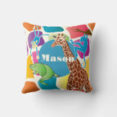 Alligator für den niedlichen Jungen, Personalisier Kissen (Rückseite)