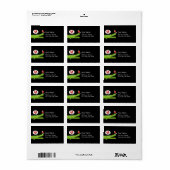 Alligator für die Liebe Adressaufkleber (Vorne)