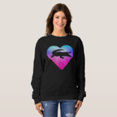 Alligator für Frauen oder Mädchen Sweatshirt (Vorne ganz)
