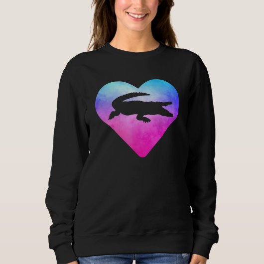 Alligator für Frauen oder Mädchen Sweatshirt (Vorderseite)