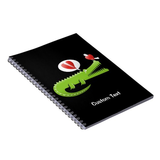 Alligator für Liebe-Notebook Notizblock (Rechte Seite)