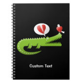 Alligator für Liebe-Notebook Notizblock (Vorderseite)