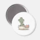 Alligator für niedliche Brut Magnet (Vorderseite/Rückseite)
