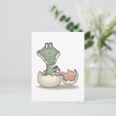 Alligator für niedliche Brut Postkarte (Stehend Vorderseite)
