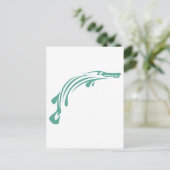 Alligator Gar Fish Postkarte (Stehend Vorderseite)