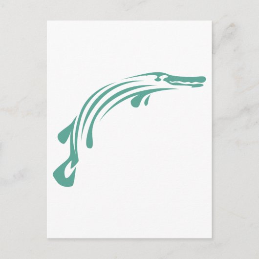Alligator Gar Fish Postkarte (Vorderseite)