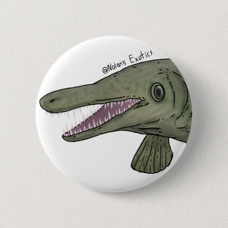 Alligator gar pin button