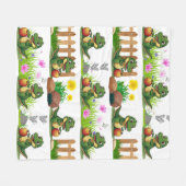 Alligator Garden Fleecedecke (Vorderseite (Horizontal))
