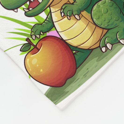 Alligator Garden Personalisiert Fleecedecke (Ecke)