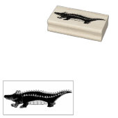 Alligator Gator Croc Crocodile Reptile Animal Zoo Gummistempel (Stempel)