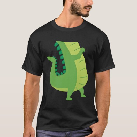 Alligator Gator Crocodile Zootier T-Shirt (Vorderseite)