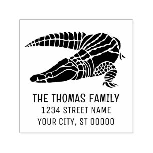 Alligator Gator Name Rücksendeadresse Permastempel