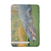 Alligator, gefährliche Lüge auf Golfplatz Badematte (Vorderseite Vertikal)