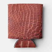 Alligator Gemusterter Hintergrund. Dosenkühler (Vorderseite)