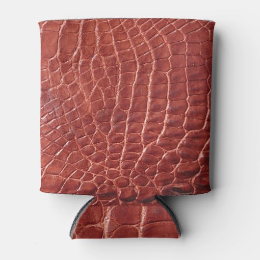 Alligator Gemusterter Hintergrund. Dosenkühler (Vorderseite)