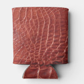 Alligator Gemusterter Hintergrund. Dosenkühler (Rückseite)