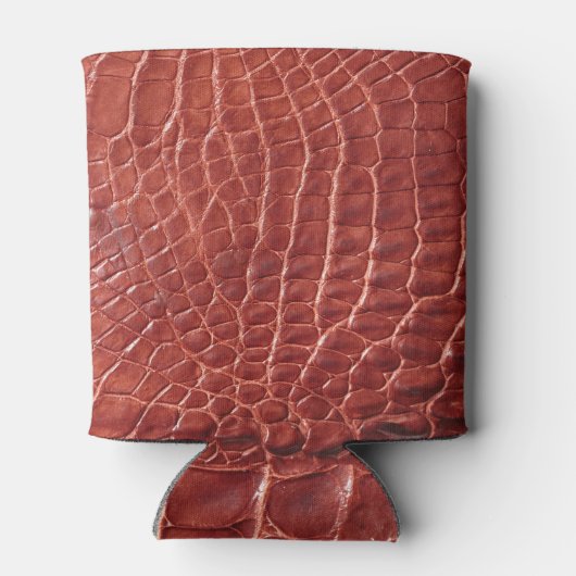 Alligator Gemusterter Hintergrund. Dosenkühler (Rückseite)