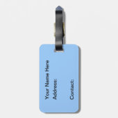 Alligator-Gepäckmarke Gepäckanhänger (Rückseite vertikal)