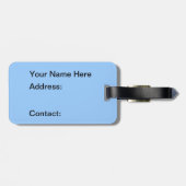 Alligator-Gepäckmarke Gepäckanhänger (Rückseite horizontal)