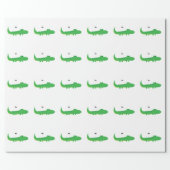 Alligator Geschenkpapier (Flach)