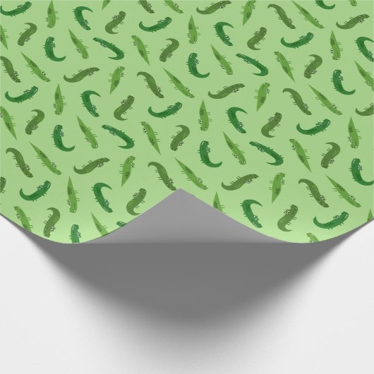 Alligator Geschenkpapier (Ecke)