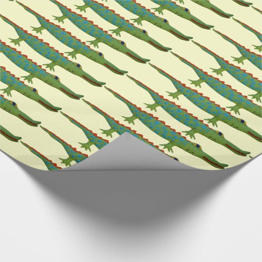Alligator Geschenkpapier (Ecke)