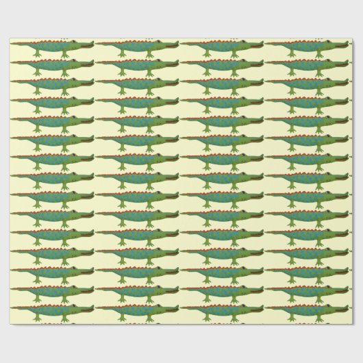 Alligator Geschenkpapier (Flach)