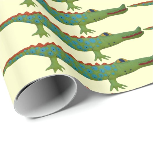 Alligator Geschenkpapier (Rolleneckpunkt)