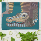 Alligator geschirrtuch (Gefaltet)