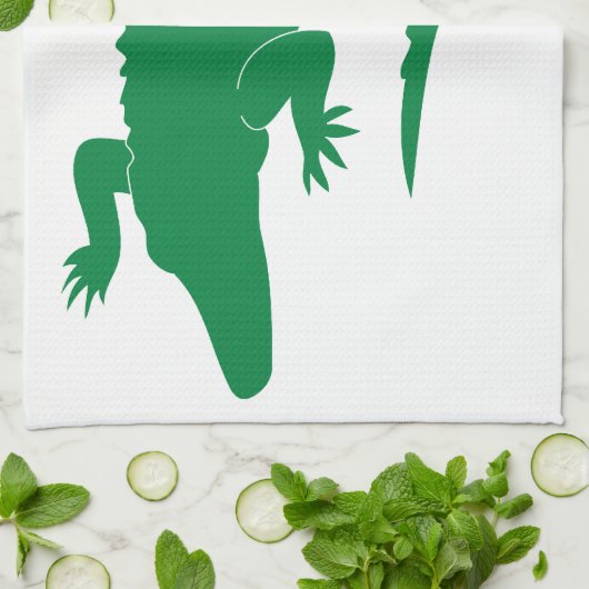 Alligator Geschirrtuch (Gefaltet)