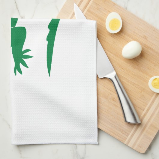 Alligator Geschirrtuch (Viertel Falte)