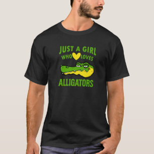 Alligator Girl Crocodile Lover Niedlich Funny Rept T-Shirt